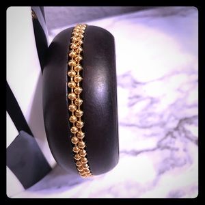 2 for $10 | Wooden Bangle w/Gold Chain Inlay